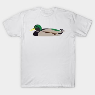 Brown Green Black Duck Digital Art | Melanie Jensen Illustrations T-Shirt